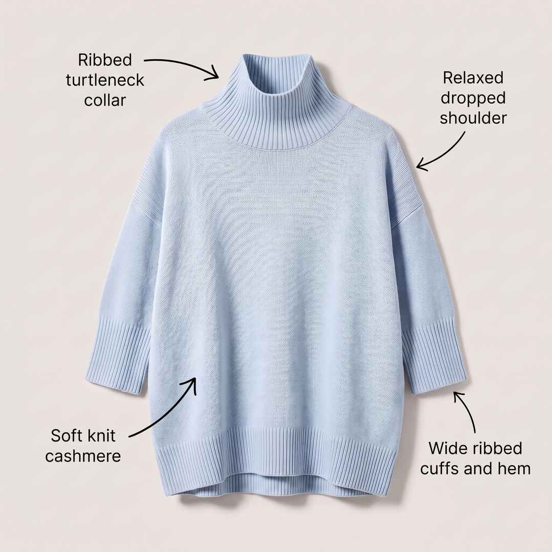 Sweter ARIA z golfem oversize