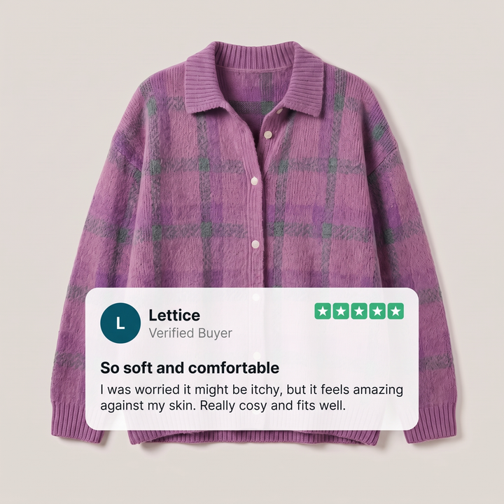 Sweter VIVIENNE RETRO CHECK