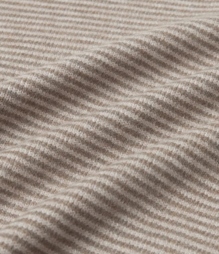 W paski dzianinowy sweter na co dzień szalik