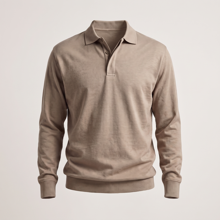 Sweter Polo z bawełny Heritage