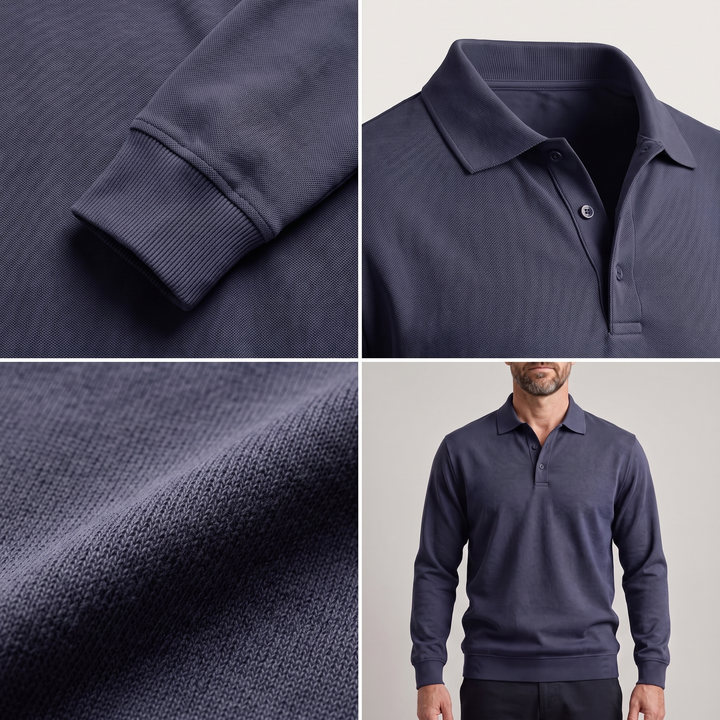 Sweter Polo z bawełny Heritage