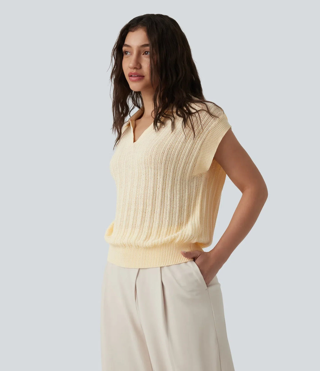 Polo Cap rękaw sweter do pracy