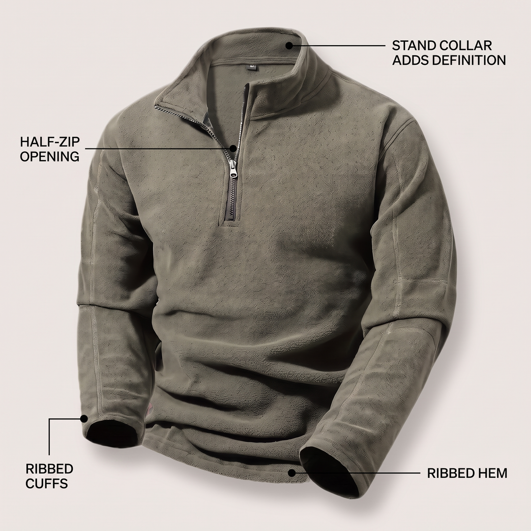 BLUZA Z KOŁNIERZEM STOJĄCYM SMART