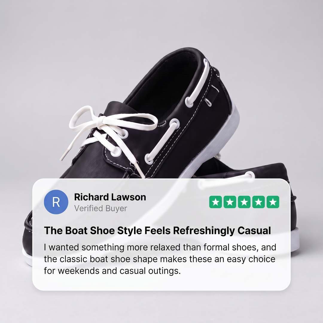 KLASYCZNE SKÓRZANE BUTY ŁÓDŹOWE