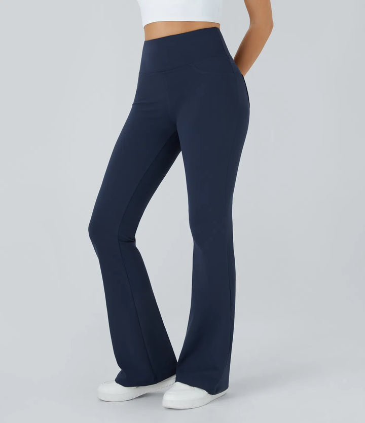 DayStretch z wysokim stanem i kieszenią flare legginsy do jogi
