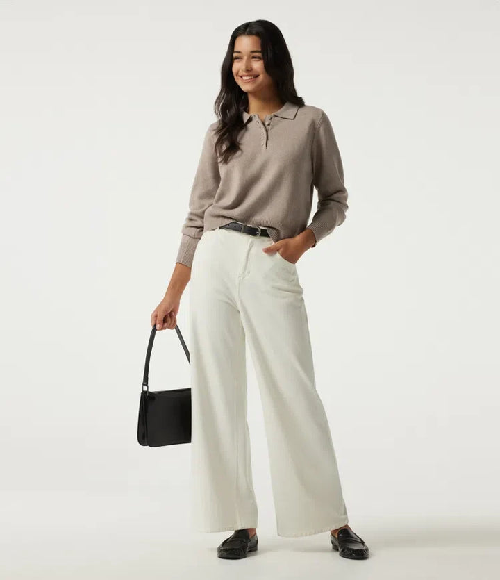 Polo z długim rękawem sweter do pracy