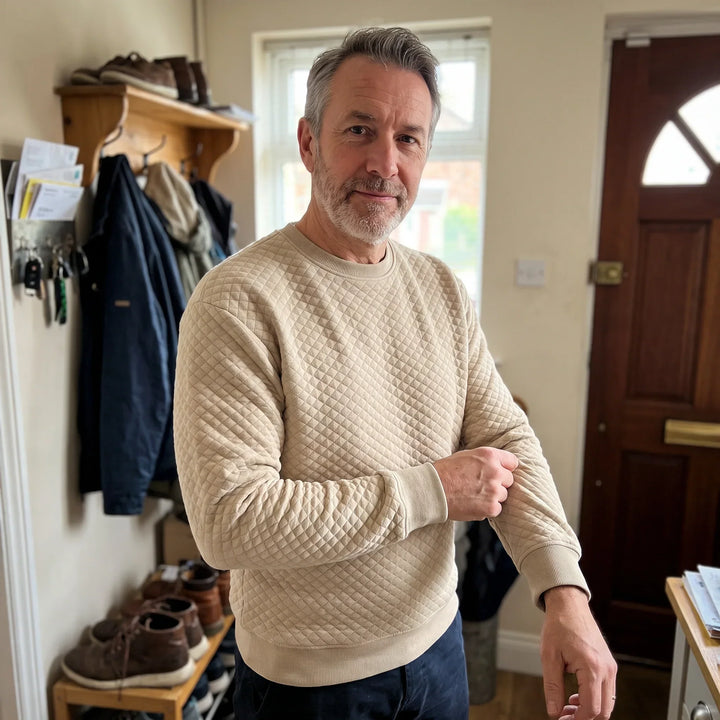 SWETER CEDRIC MODERN Z KWADRATOWYM DEKOLTEM