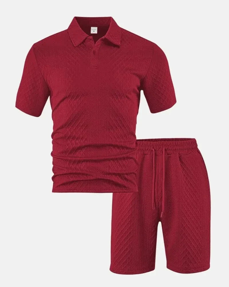 ZESTAW POLO PORTWELL Z DIAMENTOWEJ DZIANINY