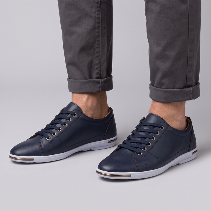 greySON LEATHER Trainers