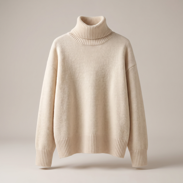Sweter z wysokim kołnierzem ISABELLA CASHMERE