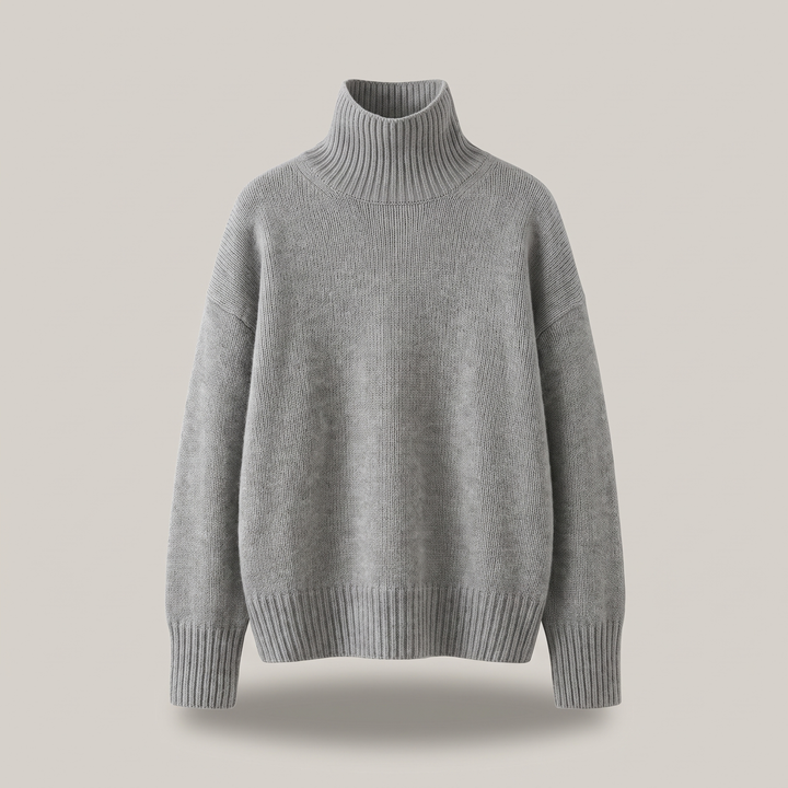 Sweter z wysokim kołnierzem ISABELLA CASHMERE